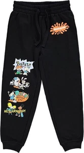 Nickelodeon Boys Jogger Sweatpants - Rugrats, Ren and Stimpy, Hey Arnold and... - Picture 1 of 8