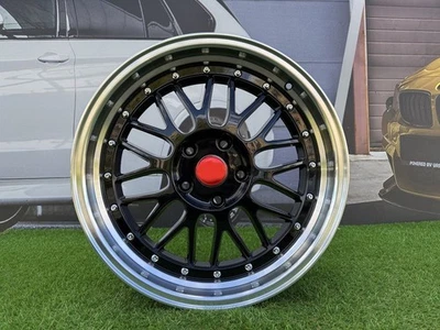 4X R17 Pulgadas 5x120 BBS LM Style Negro + Pulido Borde Ruedas: Para E90 F46 F32 - Imagen 1 de 4