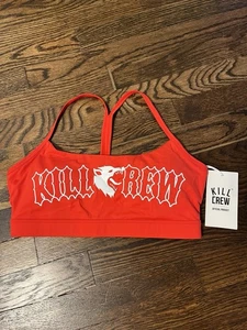 Kill Crew Classic Sports Bra Womens Sz Medium Porrada Series Red - Picture 1 of 5