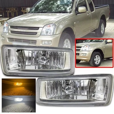 Faro antiniebla delantero LED ámbar con DRL blanco para Isuzu D-Max Dmax 2002-2006 Holden Rodeo Foto 1 de 4