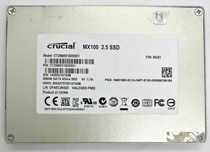 500 GB SSD CRUCIAL BX100 CT500BX100SSD1 SATA FESTPLATTE 6Gb/s 2,5" zoll#NFP1175 - Bild 1 von 2
