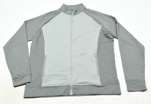 Peter Millar Pemberton Channel Cord Full-Zip Golfjacke Herren Large grau Stretch - Bild 1 von 14