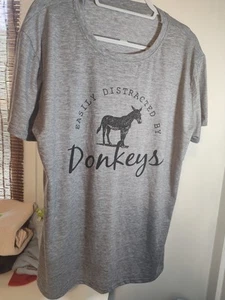 Damen T Shirt Esel XL - Bild 1 von 4