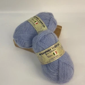 2 Skeins of Passport Yarn Co. Nylon Acrylic Wool Blend Venice Light Blue, Color - Picture 1 of 4