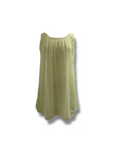 Camisón vintage años 60 70 Sears bebé muñeca sin mangas talla grande amarillo - Imagen 1 de 19