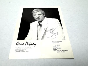 GENE PITNEY 4" X 5" Edición Limitada. Foto firmada y numerada. Firmado por Gene (G) - Imagen 1 de 6