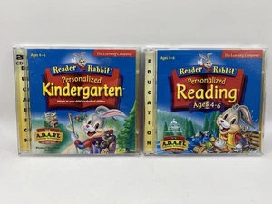 Reader Rabbit Personalized Kindergarten Personalized Reading Ages 4-6 Cd Rom Set - Picture 1 of 8