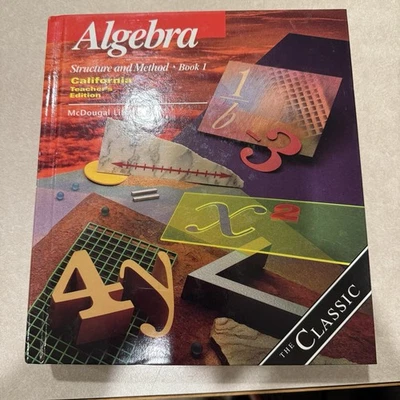 Algebra Structure and Method Book 1 California Teacher's Edition - Image 1 of 4