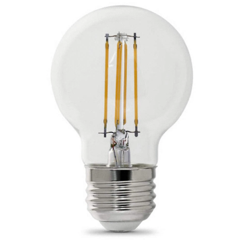 FEIT ELECTRIC BPGM40927CA/FIL/2/RP LED,3.8 W,G16-1/2,Medium Screw (E26),PK2 797U - Image 1 of 1
