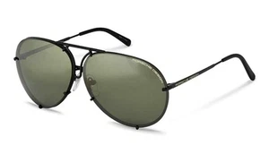 PORSCHE DESIGN P8478 Sunglasses Sun Glasses D BLACK-GREEN Authentic New 66mm Uni - Picture 1 of 1