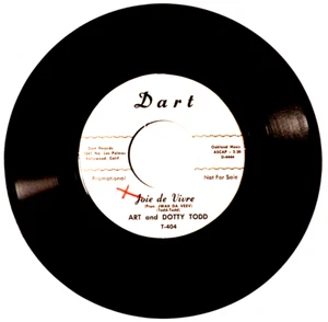 ART AND DOTTY TODD- Joie de Vivre/Wait For Me- Vinyl 45rpm- Dart 1959 PROMO - Imagen 1 de 4