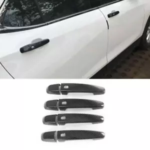 Carbon Fiber 8PCS Exterior Door Handle Cover Trim For Chevrolet Blazer 2019-2023 - Picture 1 of 7