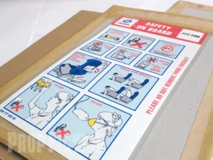 Lost - Oceanic Airlines Flight 815 Laminated Prop Aircraft Safety Card - Picture 1 of 2