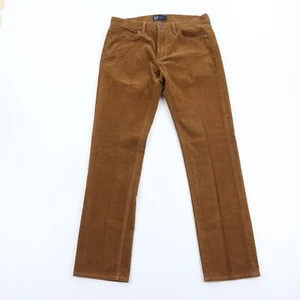 Pantalones de pana GAP para hombre 29 x 30 calce ajustado marrón mezcla de algodón elásticos rectos - Imagen 1 de 10
