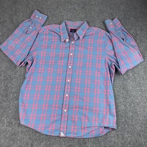 Untuckit Shirt XS Gray Red Plaid Slim Fit Button Up Long Sleeve Men's - Picture 1 of 8