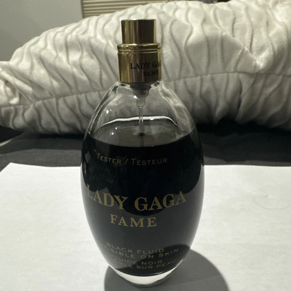 Lady Gaga FAME Black Fluid Eau de Parfum Spray Perfume 3,4 oz/100 ml Sem Caixa/Tampa Como Está - Imagem 1 de 1