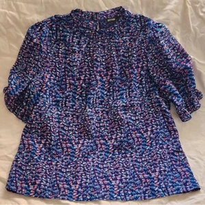 BFTBM Pink And Blue Blouse Size XL - Picture 1 of 7