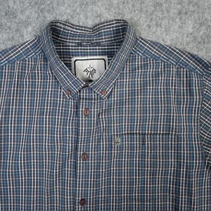 Prana Breathe Shirt Men Large Blue Plaid Organic Sustainable Vintage Lightweight - Bild 1 von 11