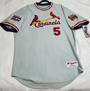Authentic MAJESTIC 44 LG. ALBERT PUJOLS ST LOUIS CARDINALS TBTC ON FIELD Jersey - Picture 1 of 5