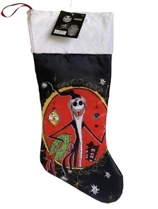 Nightmare Before Christmas Santa Jack Skellington Weihnachtsstrumpf Brandneu - Bild 1 von 1