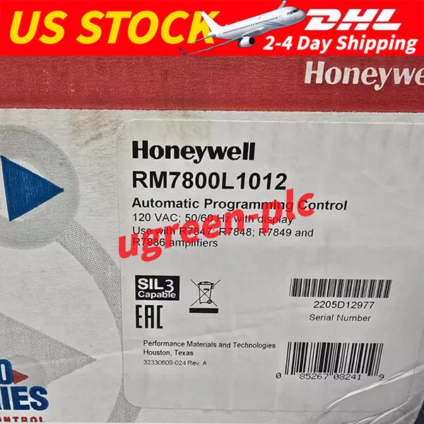 Honeywell RM7800L1012 Burner Control RM7800L 1012 RM7800L 1012