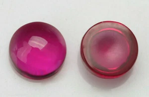 Ruby Red Cabochon 5mm & 6mm Round  Loose Stones  - Picture 1 of 2