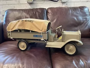 RARE Restored Keystone Pressed Steel Packard U.S. Army Truck - Picture 1 of 9