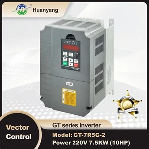 VFD 220V 10HP 7.5kW 34A Vector Control Variable Frequency Drive Inverter motor - Picture 1 of 13