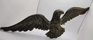 Placa de pared colgante American Eagle vintage decoración metal fundido 17" envergadura - Imagen 1 de 7