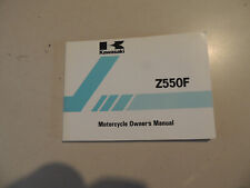 1984 Kawasaki Z 550 F ZR550-A2 Rider s Owner s Manual Driver's Manual
