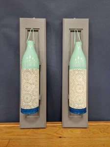 Pair Of Handmade Outdoor Bottle Lamps - Picture 1 of 4