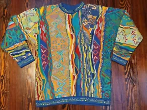 Coogi Australia Sweater Tag Size M, Fits LARGE & Can Fit XL See Measurements - Picture 1 of 7