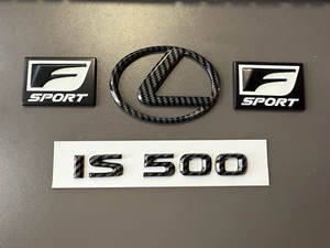 Logotipo emblema maletero fibra carbono ajuste 2022 2023 2024 2025 Lexus IS500 F Sport - Imagen 1 de 7