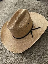 Serratelli 6x Adobe Natural 4” Straw Cowboy Hat 6 7/8"
