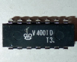 10 Stück CMOS-Schaltkreise V4001D – 4x2-fach NOR, DIP14 - Bild 1 von 1