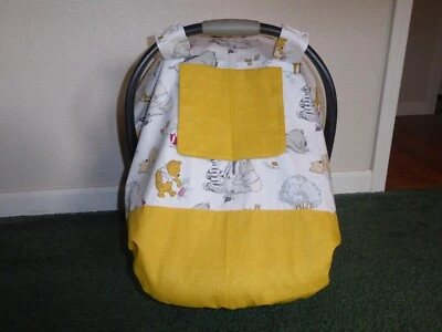 **WINNIE THE POOH**& Friends equipado con apertura peekaboo toldo de asiento de auto hecho a mano Foto 1 de 3