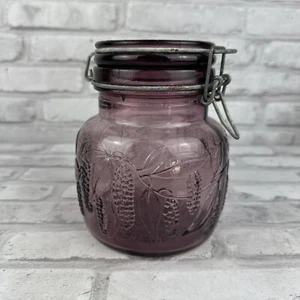 Crownford Giftware 1983 Amethyst Jar Made In Italy - Picture 1 of 4