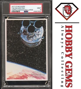 ESCAPE POD PSA 9 1977 Star Wars Topps Yamakatsu Large C1 - Picture 1 of 2