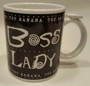 Taza de café Ganz Boss para dama broma divertida regalo para esposa 11 oz torso de cerámica plátano - Imagen 1 de 4