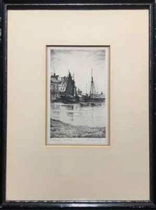 Edgar James Maybery (1887-1966) - signierte Radierung - Brixham Harbour - Bild 1 von 4