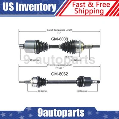 For 1984 1985 1986 1987 88 1989 Chevrolet Celebrity Front CV Axle Shaft CV Joint - Image 1 of 3
