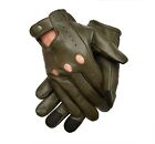 Men's Driving Gloves Texting Touch Screen Real Leather