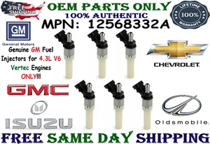 6 Packs New GM Spider OEM Fuel Injectors for 1996-2005 GMC Safari 4.3L V6 Vortec - Picture 1 of 6