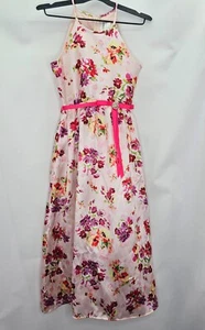 Rare Editions Girl Size 12 Floral Floor Length Dress - Picture 1 of 9