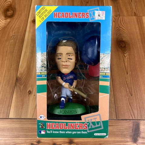RARE Headliners MLB Chipper Jones Atlanta Braves Limited Edition Bobblehead Cover
