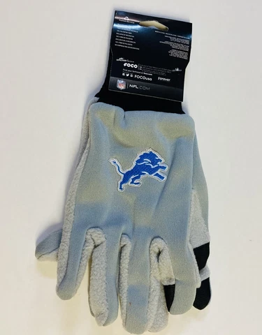 Detroit Lions Texting Gloves NEW One Size Fits Most FOCO Cover