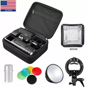 US Godox AD200 2.4 TTL HSS Flash Speedlite+40*40cm Softbox+Reflector+Filter Kit - Picture 1 of 11
