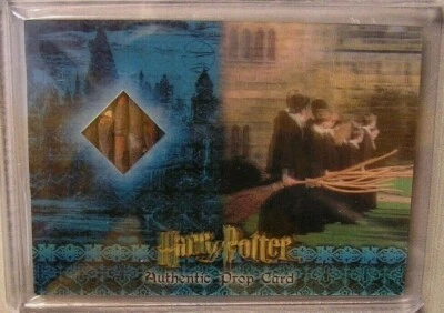 Harry Potter-3D Pt1-SS-Screen Used-Movie-Film-Cinema-Prop Card-Broom Bristles - Image 1 of 3