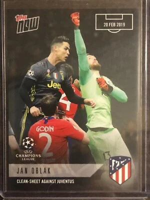 2019 Topps Now UCL UEFA Champions League #28 Jan Oblak Atletico Madrid - Image 1 of 2