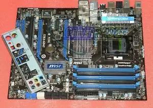 MSI X58A-GD45 LGA1366 Socket PC Computer Motherboard MS-7522 Tested - Picture 1 of 3